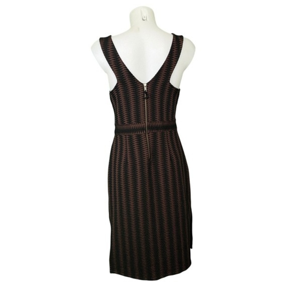 Maeve Anthropologie- Black & Brown Knit Dress Sleeveless - Size M - Picture 7 of 11